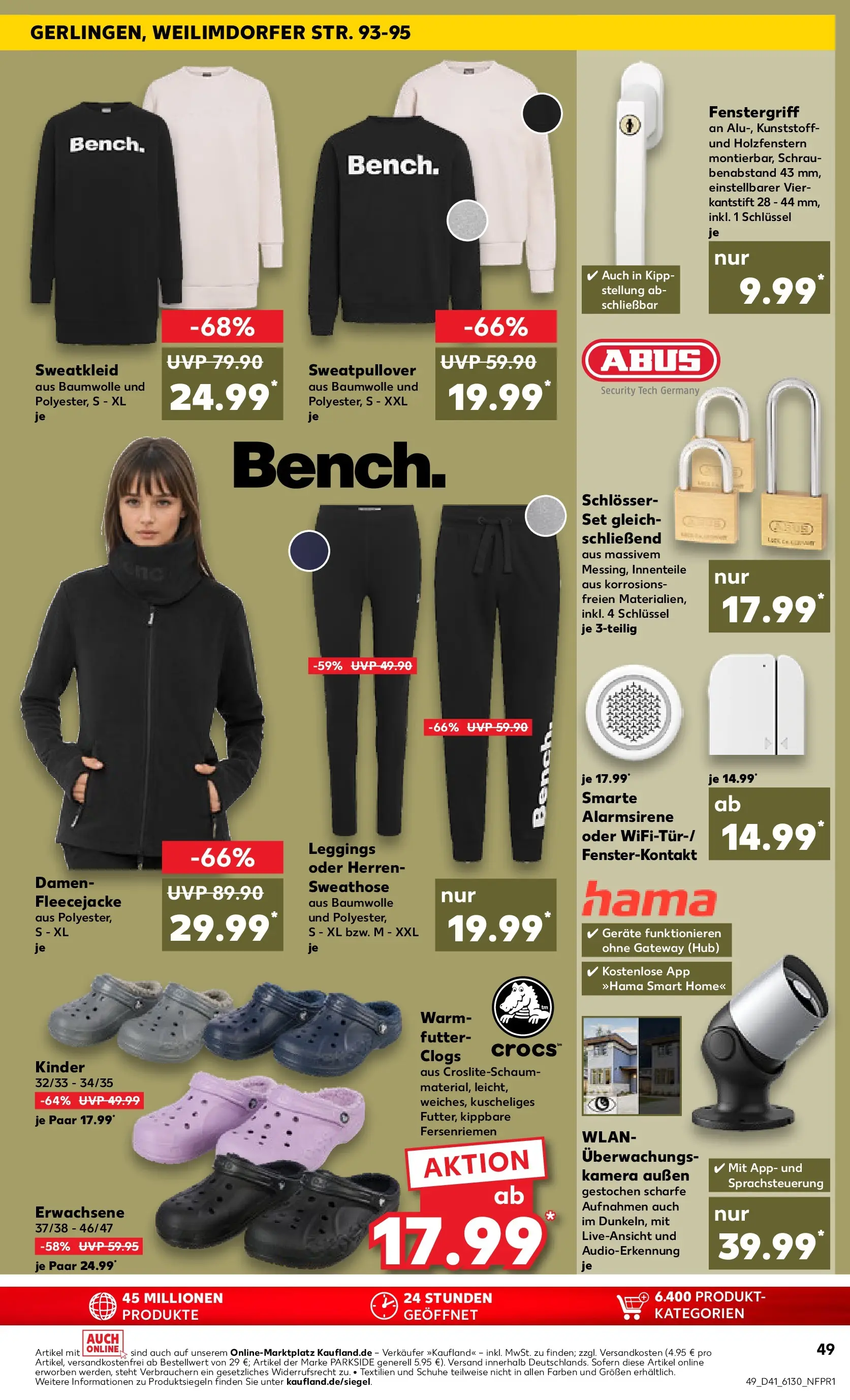Prospekt Kaufland ab 09.10.2025 » Angebote Online zum Blättern | Seite: 49 | Produkte: Kamera, Sweathose, Sweatshirt, Leggings