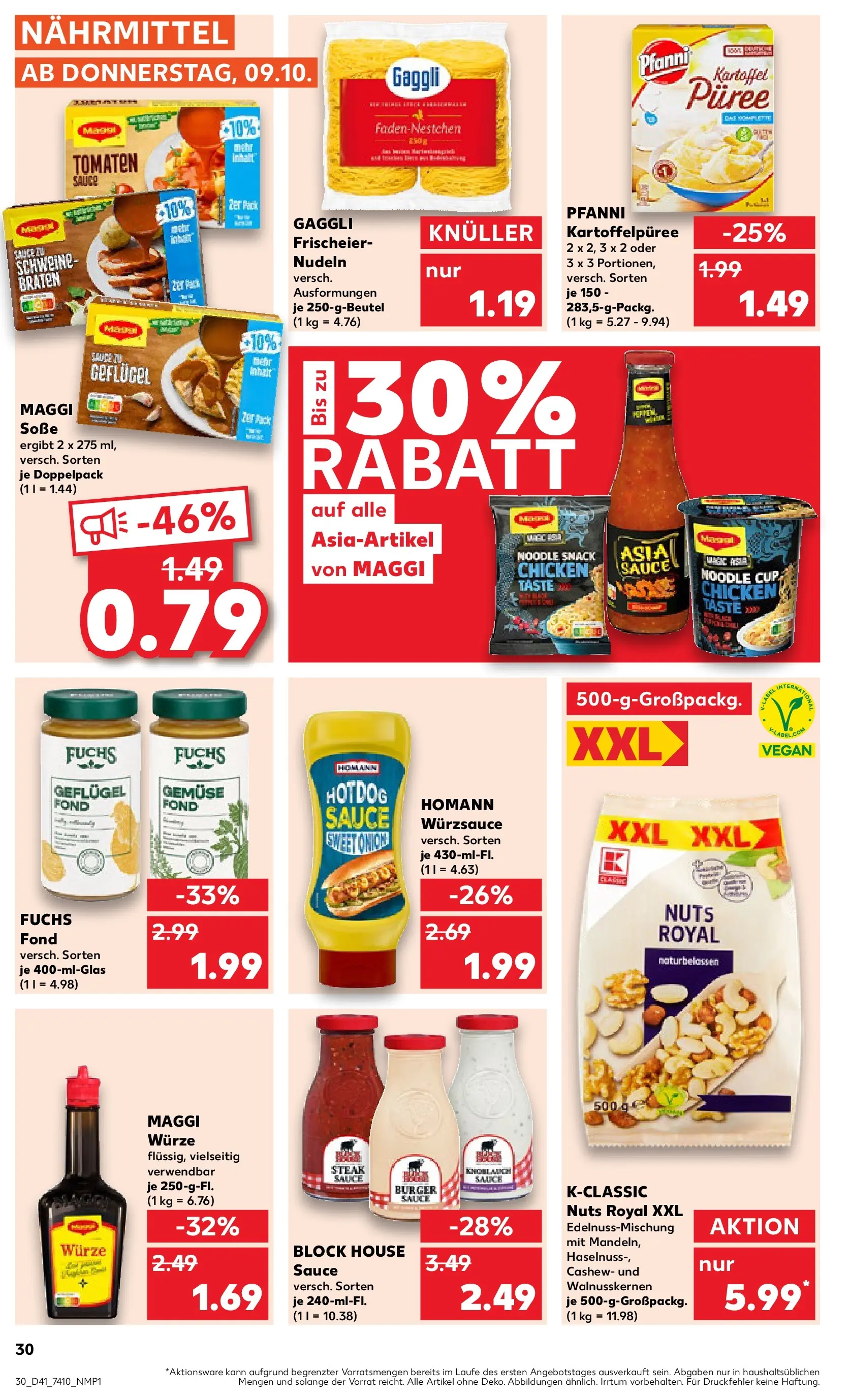 Prospekt Kaufland ab 09.10.2025 » Angebote und Werbung Online | Seite: 30 | Produkte: Tomaten, Soße, Knoblauch, Maus Prospekt Kaufland ab 09.10.2025 » Angebote Online zum Blättern | Seite: 30 | Produkte: Tomaten, Soße, Knoblauch, Maus