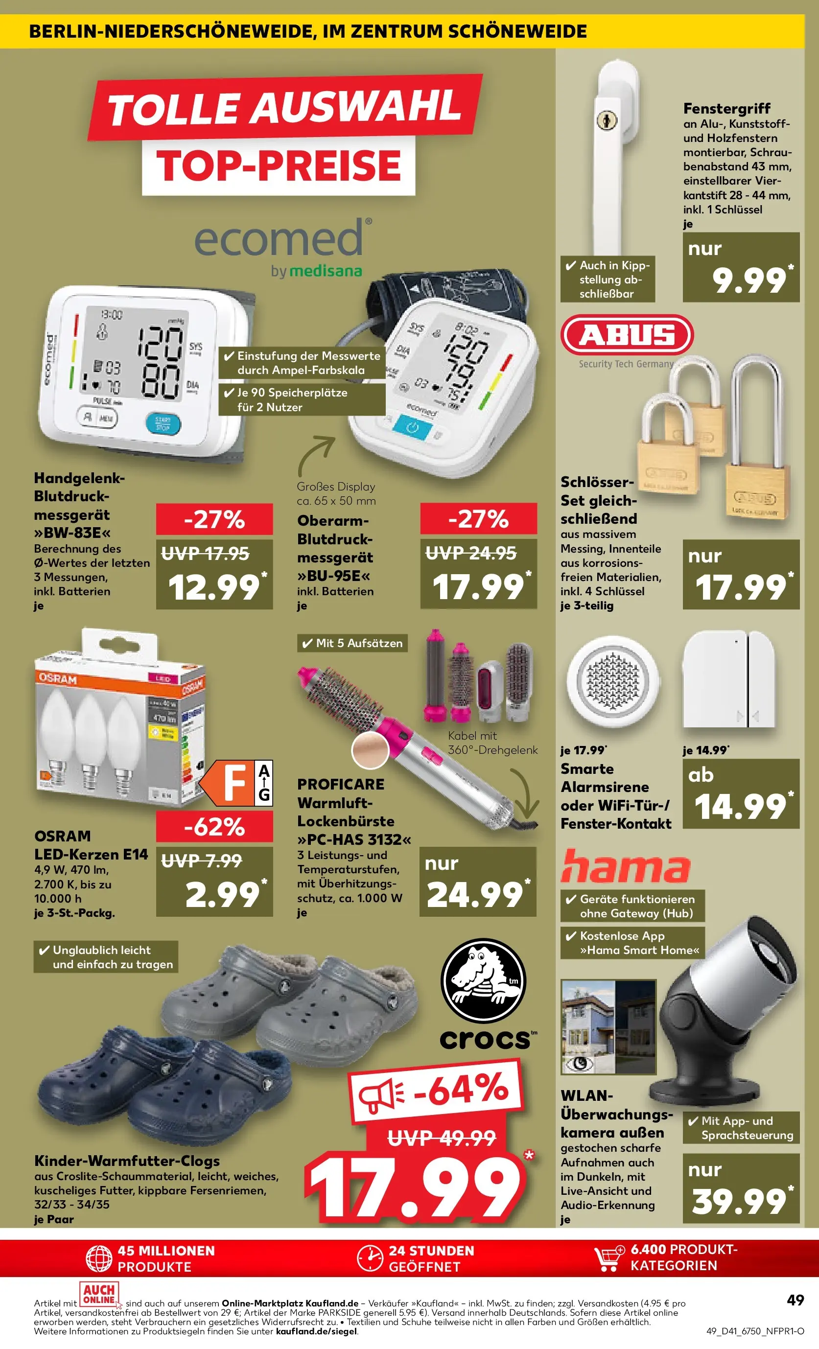 Prospekt Kaufland ab 09.10.2025 » Angebote und Werbung Online | Seite: 49 | Produkte: Kamera, Kabel, Batterien, Monitor Prospekt Kaufland ab 09.10.2025 » Angebote Online zum Blättern | Seite: 49 | Produkte: Kamera, Kabel, Batterien, Monitor