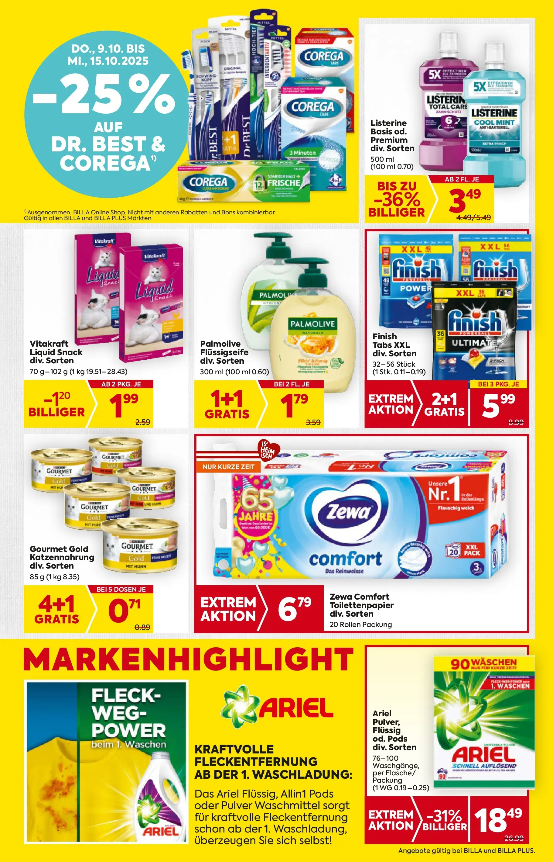 Billa Flugblatt - Wien ab 09.10.2025 - Angebote, Prospekt | Seite: 19 | Produkte: Waschmittel