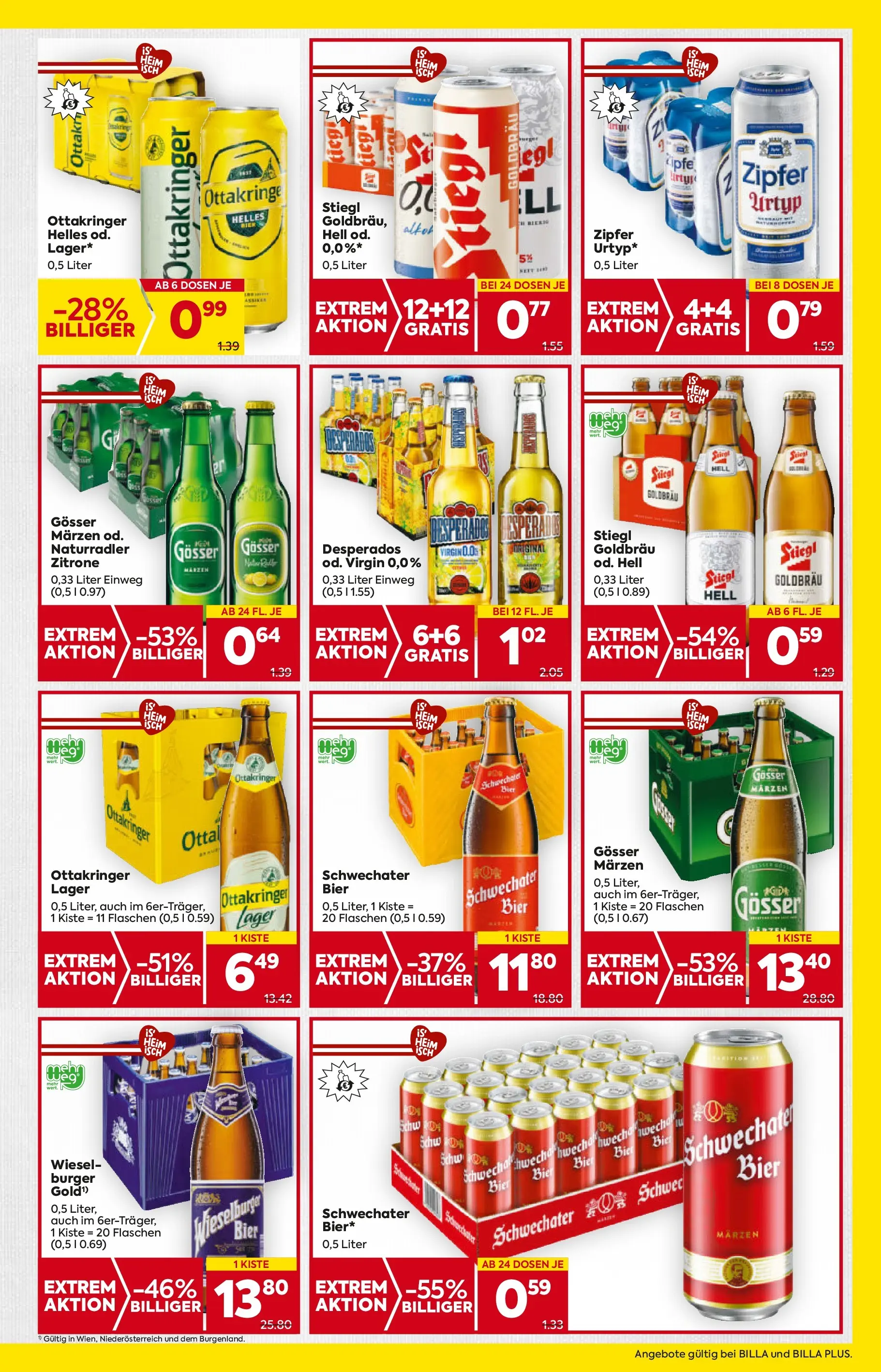Billa Flugblatt - Stoob, Hornstein, Guessing ab 09.10.2025 - Angebote, Prospekt | Seite: 17 | Produkte: Zitrone, Bier