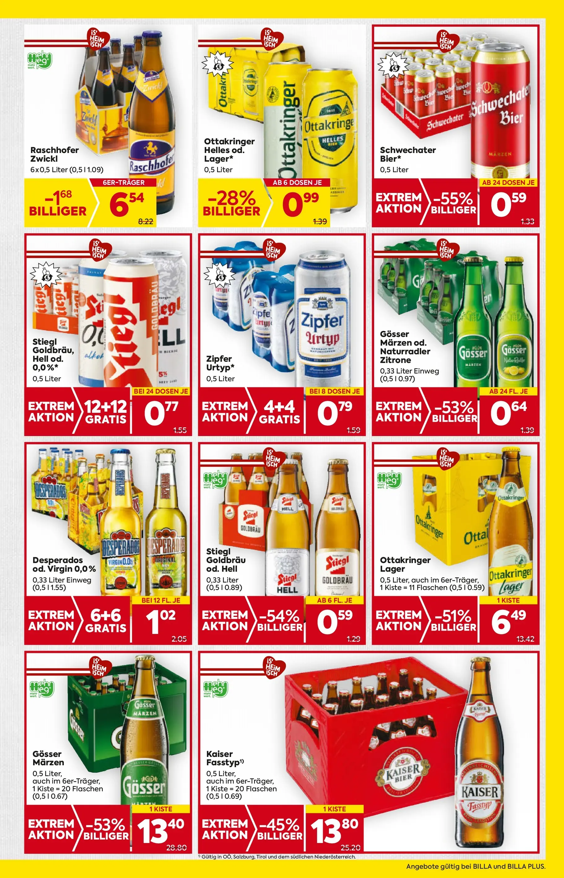 Billa Flugblatt - Grieskirchen, Wallern An Der Trattnach, Ansfelden ab 09.10.2025 - Angebote, Prospekt | Seite: 17 | Produkte: Zitrone, Bier