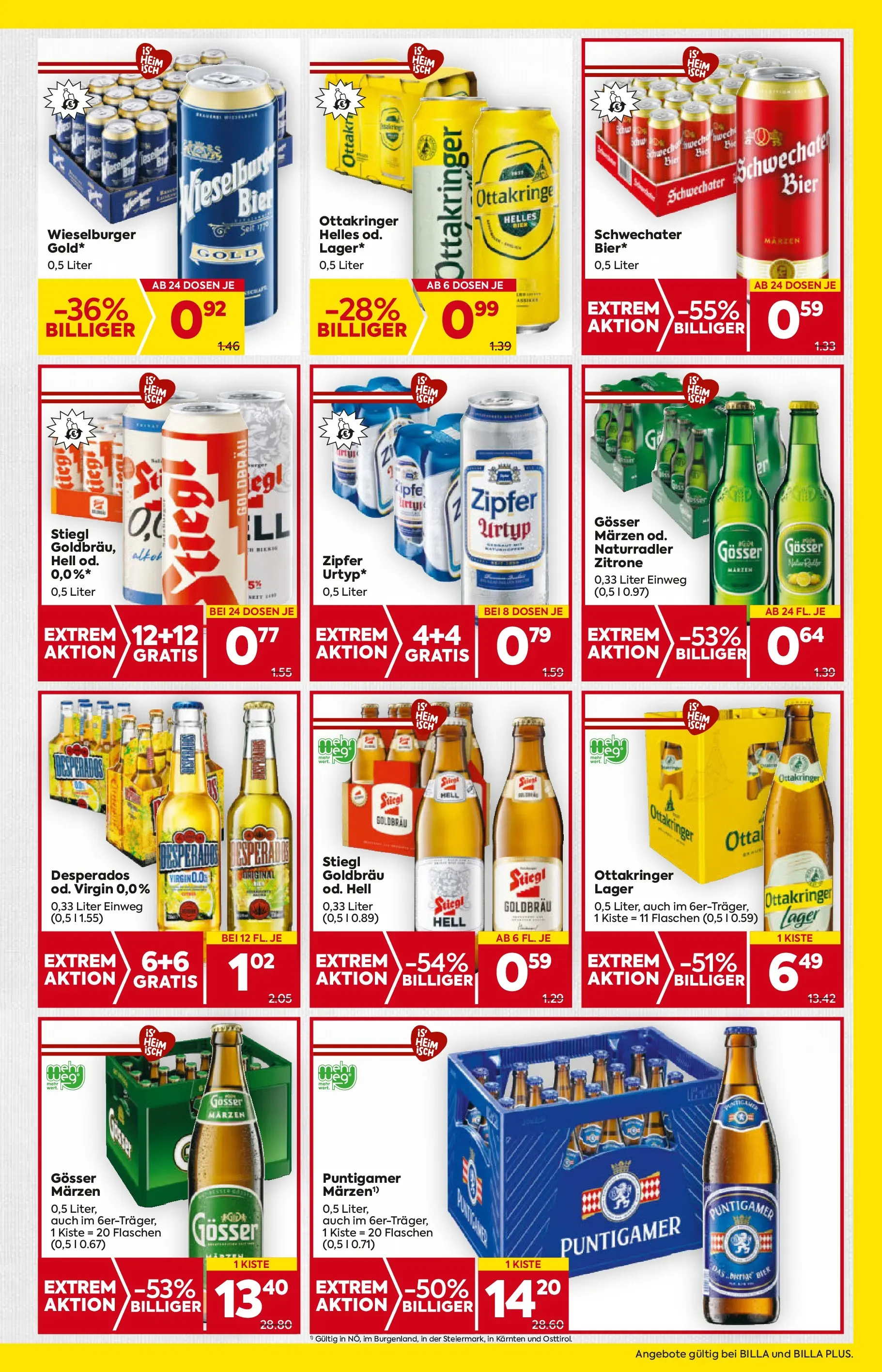Billa Flugblatt - Moedling, Scheibbs, Schwadorf  ab 09.10.2025 - Angebote, Prospekt | Seite: 17 | Produkte: Zitrone, Bier