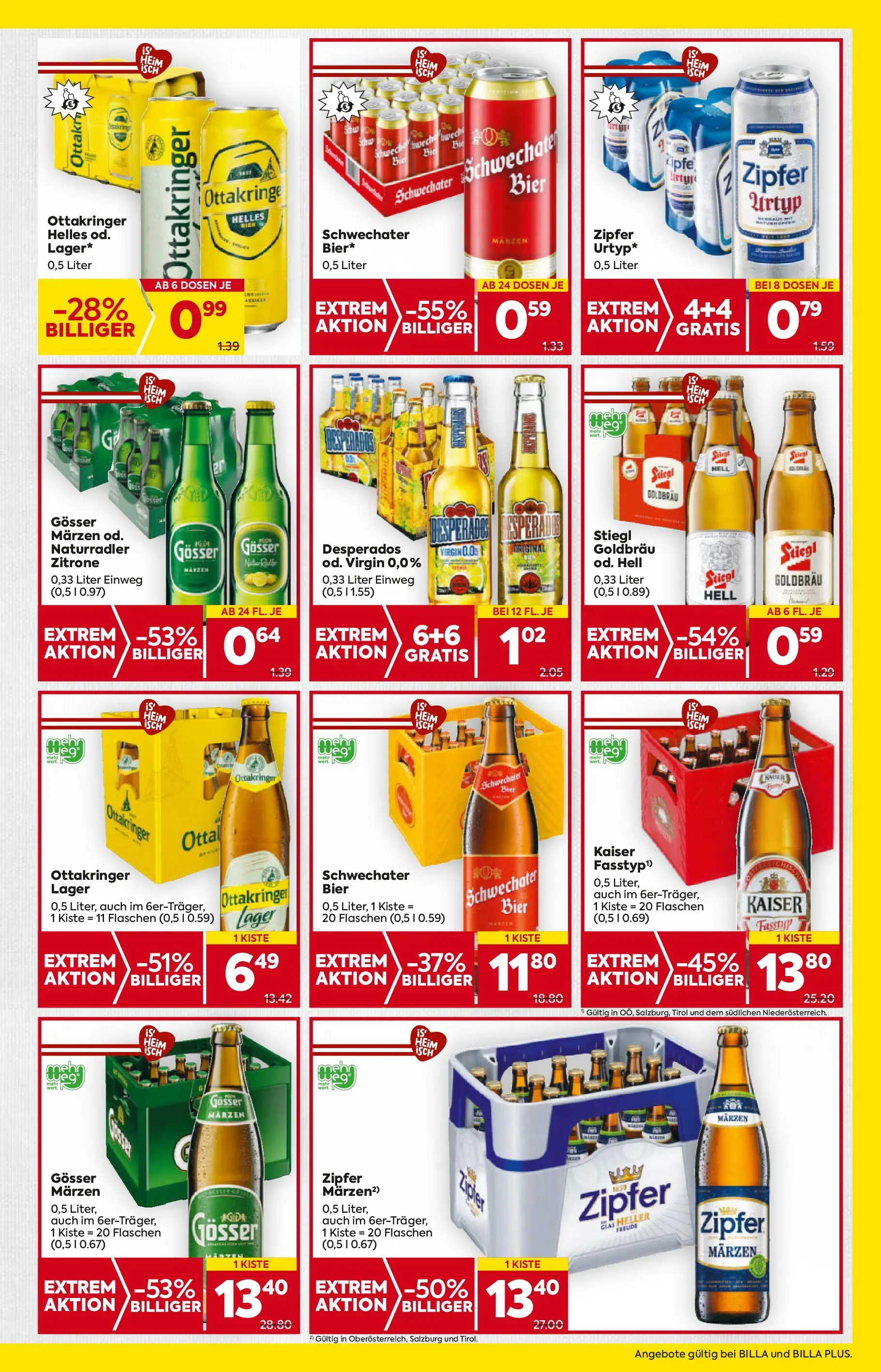 Billa Flugblatt - Oberndorf Bei Salzburg, Lamprechtshausen, Maria Alm ab 09.10.2025 - Angebote, Prospekt | Seite: 17 | Produkte: Wasser, Zitrone, Bier