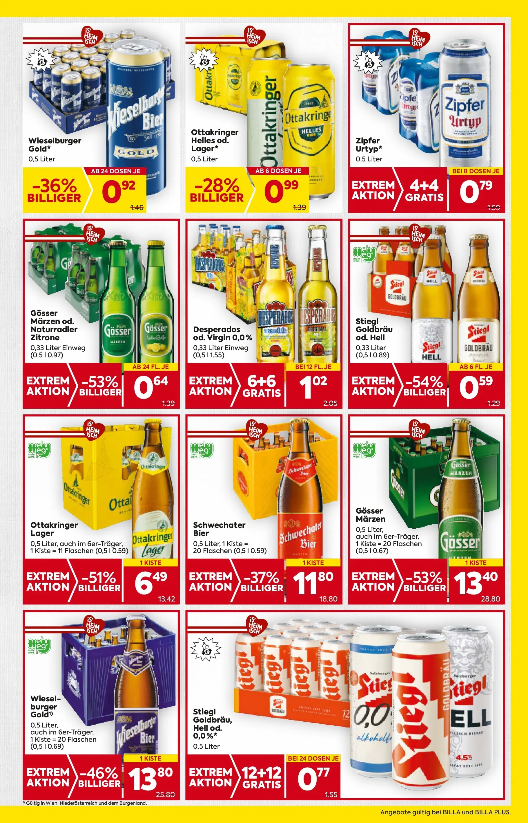 Billa Flugblatt - Wien ab 09.10.2025 - Angebote, Prospekt | Seite: 17 | Produkte: Zitrone, Bier