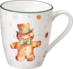 Dekorieren & Einrichten Kaffeebecher Lebkuchenmännchen mit Zylinder