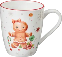 Dekorieren & Einrichten Kaffeebecher Lebkuchenmädchen mit Schleife