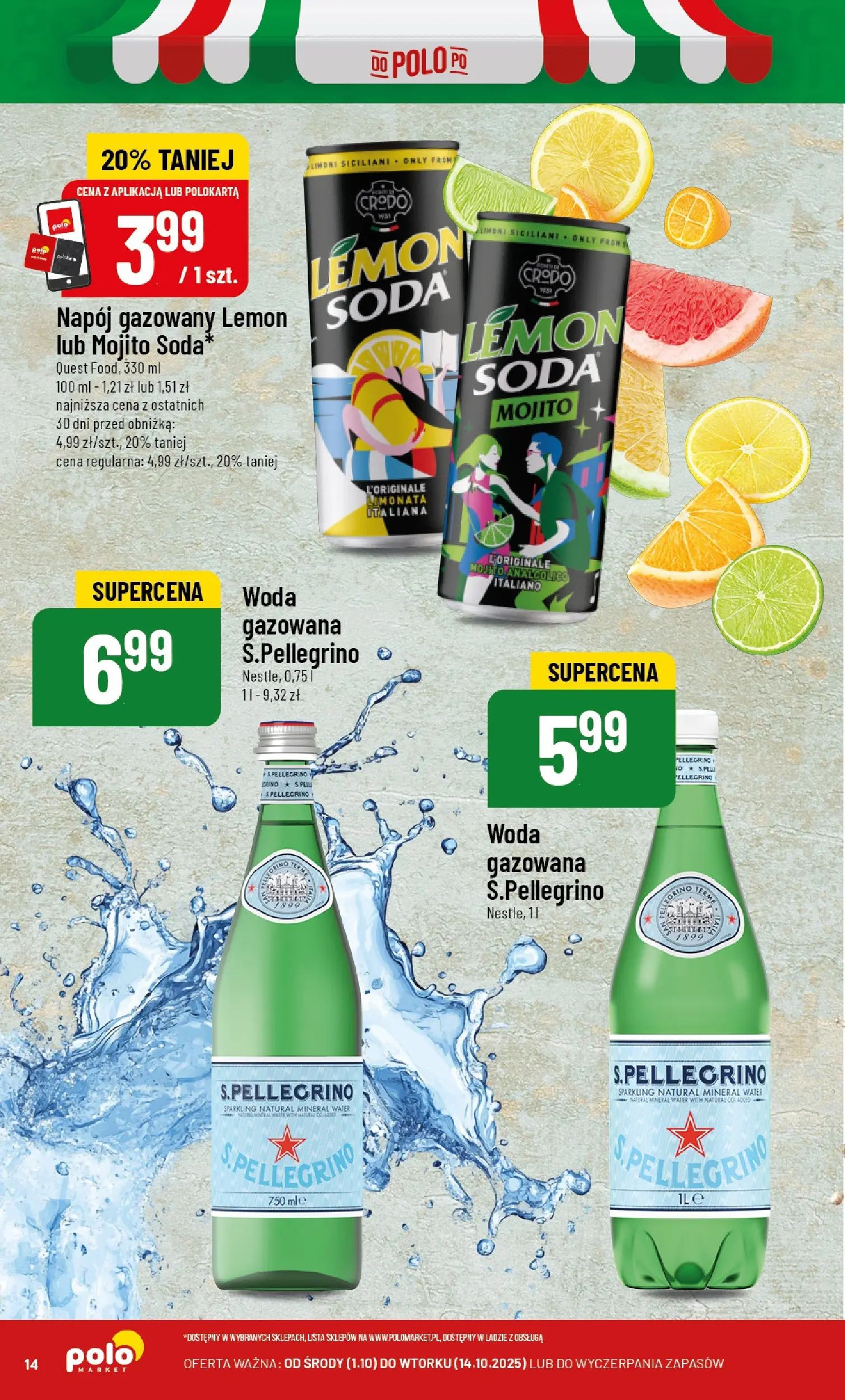 POLOmarket gazetka od jutra (01.10.2025) - Nowa PDF | Strona: 14 | Produkty: Woda