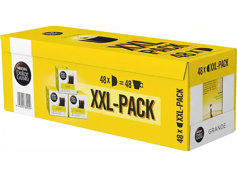 Dolce Gusto Grande XXL-Pack Kaffeekapsel, 48 Stück, Kompatibles System: Nescafé Dolce Gusto