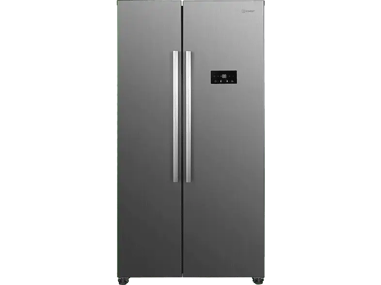 Indesit INGF 6441 XP4E Side-by-Side, Kühl- und Gefrierkombination (442 l, E, 1770 mm hoch, Edelstahloptik)