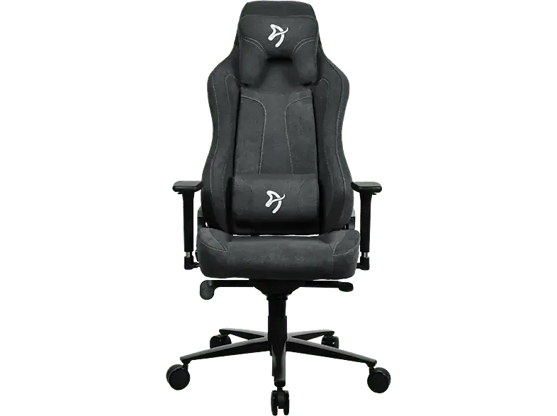Arozzi Vernazza Soft Fabric, 3D-Armlehnen, Bis 145kg, Dunkelgrau Gaming Sessel,