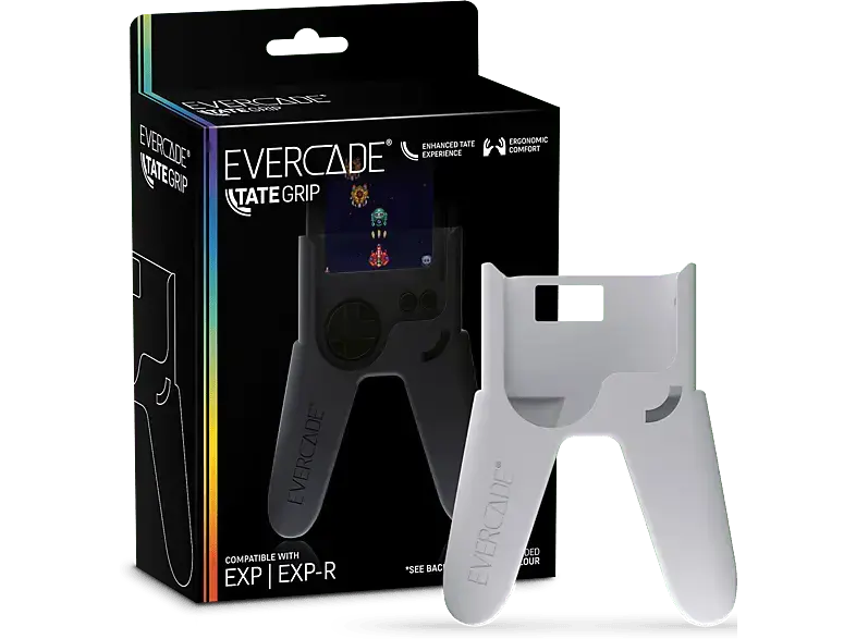 Blaze Evercade Tate Grip - White; Controllerförmige Halterung