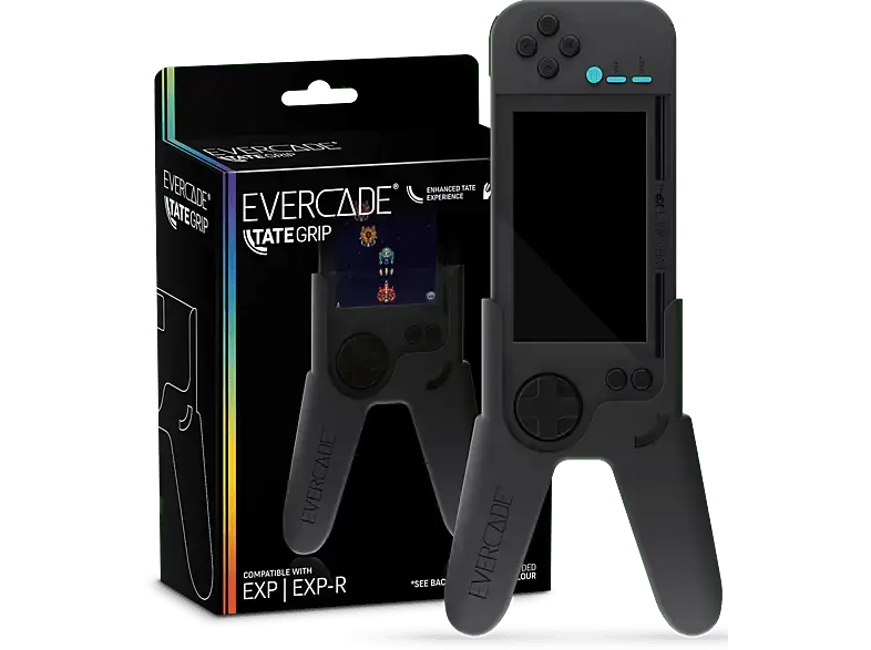Blaze Evercade Tate Grip - Grey; Controllerförmige Halterung