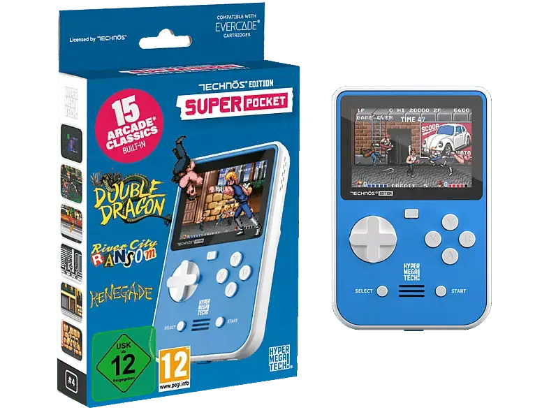 PLAION Blaze Evercade Technos Super Pocket; Handheld-Konsole