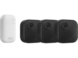 blink Outdoor 4, Sicherheitskamera (Anzahl Kameras: 3, für Außen, Nachtsichtfunktion, Batteriebetrieb, Neigbar, HD, Schwarz)
