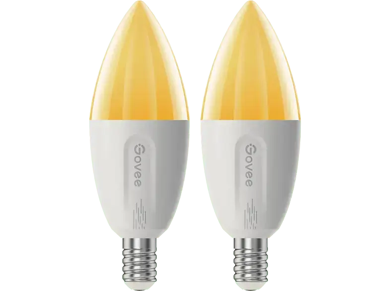 Govee Intelligente anpassbare E14 LED Glühbirnen (2PackS); Intelligente E14 Anpassbare LED Glühbirnen