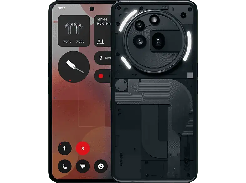 Nothing Phone (3a) Pro 256 GB, Schwarz, Dual SIM