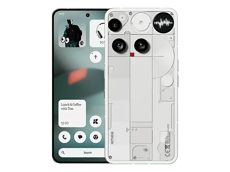 Nothing Phone (3) 512 GB, Weiß, Dual SIM