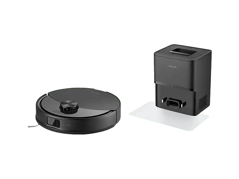 Roborock Q10 VF+ Black Staubsaugerroboter mit Absaugstation, Saug- & Wischroboter (Schwarz , Laufzeit: 240 min)