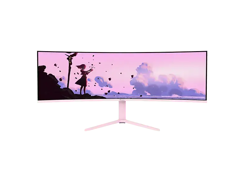 AROZZI NOVA 49 Zoll Curved Gaming Monitor, DQHD, 1 ms Reaktionszeit, 350 cd/m², 165 Hz, Pink