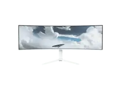 AROZZI NOVA 49 Zoll Curved Gaming Monitor, DQHD, 1 ms Reaktionszeit, 350 cd/m², 165 Hz, White