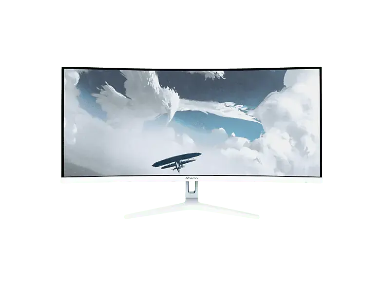 AROZZI NOVA 34 Zoll Curved Gaming Monitor, UWQHD, 1 ms Reaktionszeit, 350 cd/m², 165 Hz, White