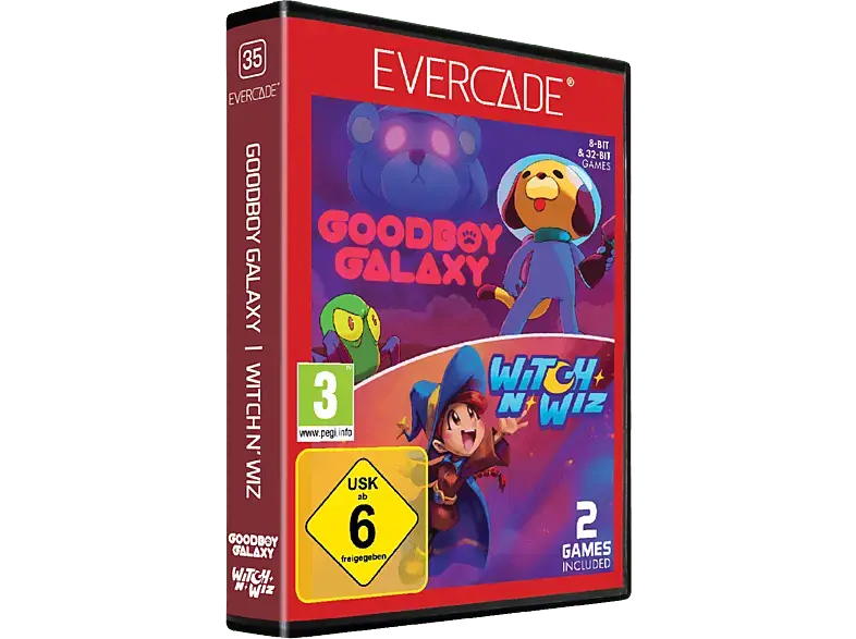Blaze Evercade Goodboy Galaxy / Witch n Wiz Cartridge