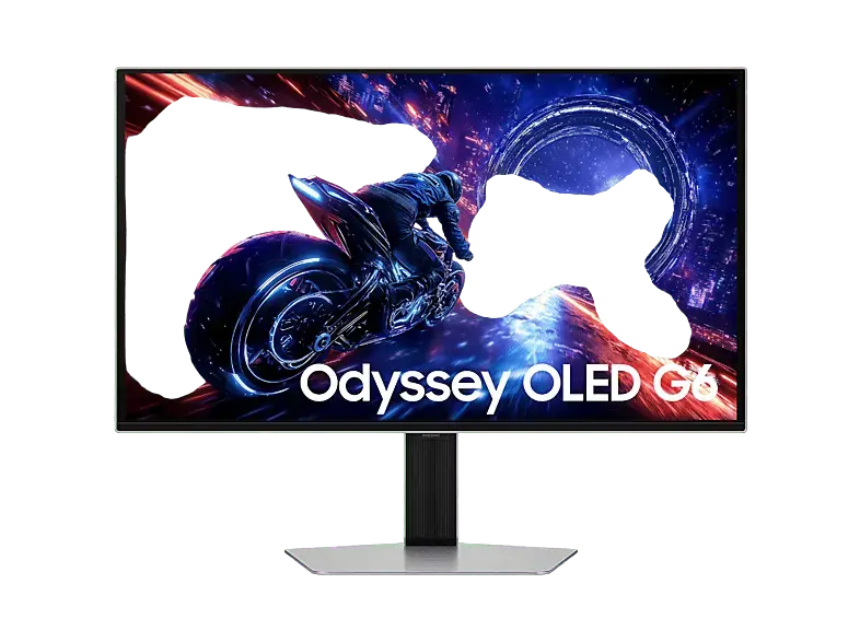 Samsung Odyssey OLED G60SF 27 Zoll Gaming Monitor, QHD, 0,03 ms Reaktionszeit, 300 cd/m², 500 Hz, silver