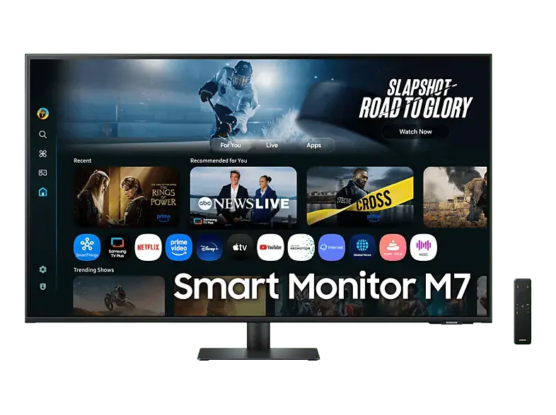 Samsung S43FM700UU M70F 43 Zoll Smart Monitor, UHD 4K, 4 ms Reaktionszeit, 300 cd/m², 60 Hz, Schwarz
