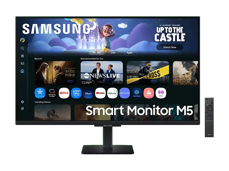 Samsung M50F 32 Zoll Smart Monitor, Full-HD, 4 ms Reaktionszeit, 250 cd/m², 60 Hz, Schwarz