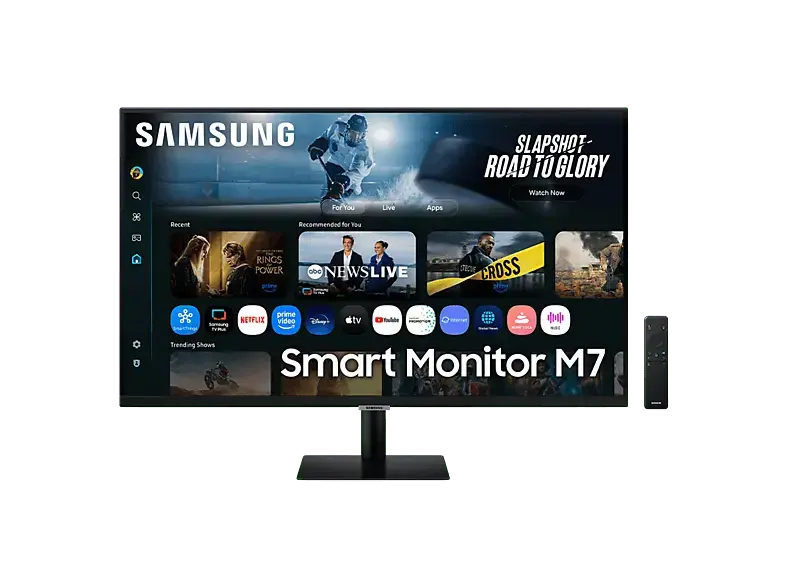 Samsung M70F LS32FM700UUXEN 32 Zoll Smart Monitor, UHD 4K, 4 ms Reaktionszeit, 300 cd/m², 60 Hz, Schwarz