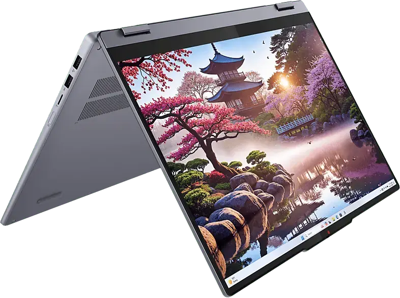 LENOVO IdeaPad 5 2-in-1 16AKP10, Convertible, 16 Zoll WUXGA Touchscreen, AMD Ryzen™ AI 340 Prozessor, GB RAM, 512 SSD, Radeon™ 840M, Windows 11 Home, Luna Grey