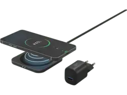 ISY IWQ 2015-1 Fast Wireless Charger Pad, 15W, Schwarz; Kabelloses Ladegerät