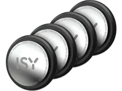 ISY IIT 1000 smarter Objektfinder/AirTag, 4 Stück, Silber AirTag