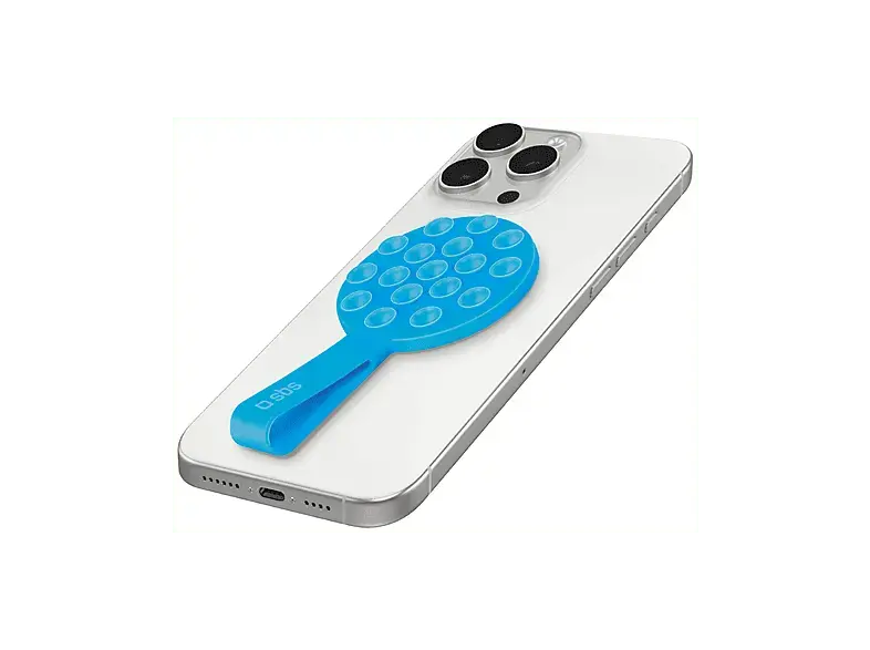 SBS TESUPPMAGStickYS MagSafe Sticky kompatible Halterung für iPhone, Hellblau; iPhone Halterung