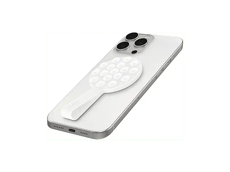SBS TESUPPMAGStickYW MagSafe Sticky kompatible Halterung für iPhone, Weiß; iPhone Halterung