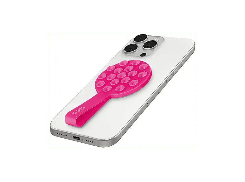 SBS TESUPPMAGStickYP MagSafe Sticky kompatible Halterung für iPhone, Pink; iPhone Halterung