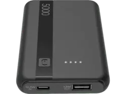 Cellular Line PBenTRY5000K Powerbank Entry, 5000mAh, 12 Watt, Schwarz