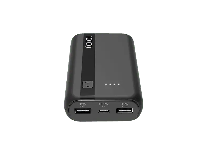 Cellular Line Powerbank Entry 12W 10.000mAh, Schwarz