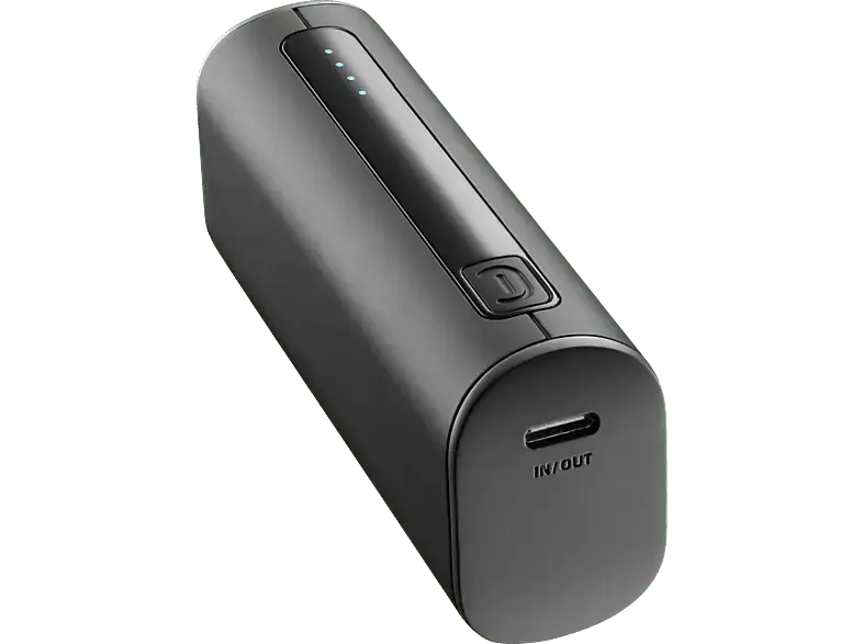 Cellular Line Powerbank THUnder mini 12W 5.000mAh, Schwarz