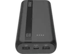Cellular Line PBenTRY20000K Powerbank Entry, 20000mAh, 12 Watt, Schwarz