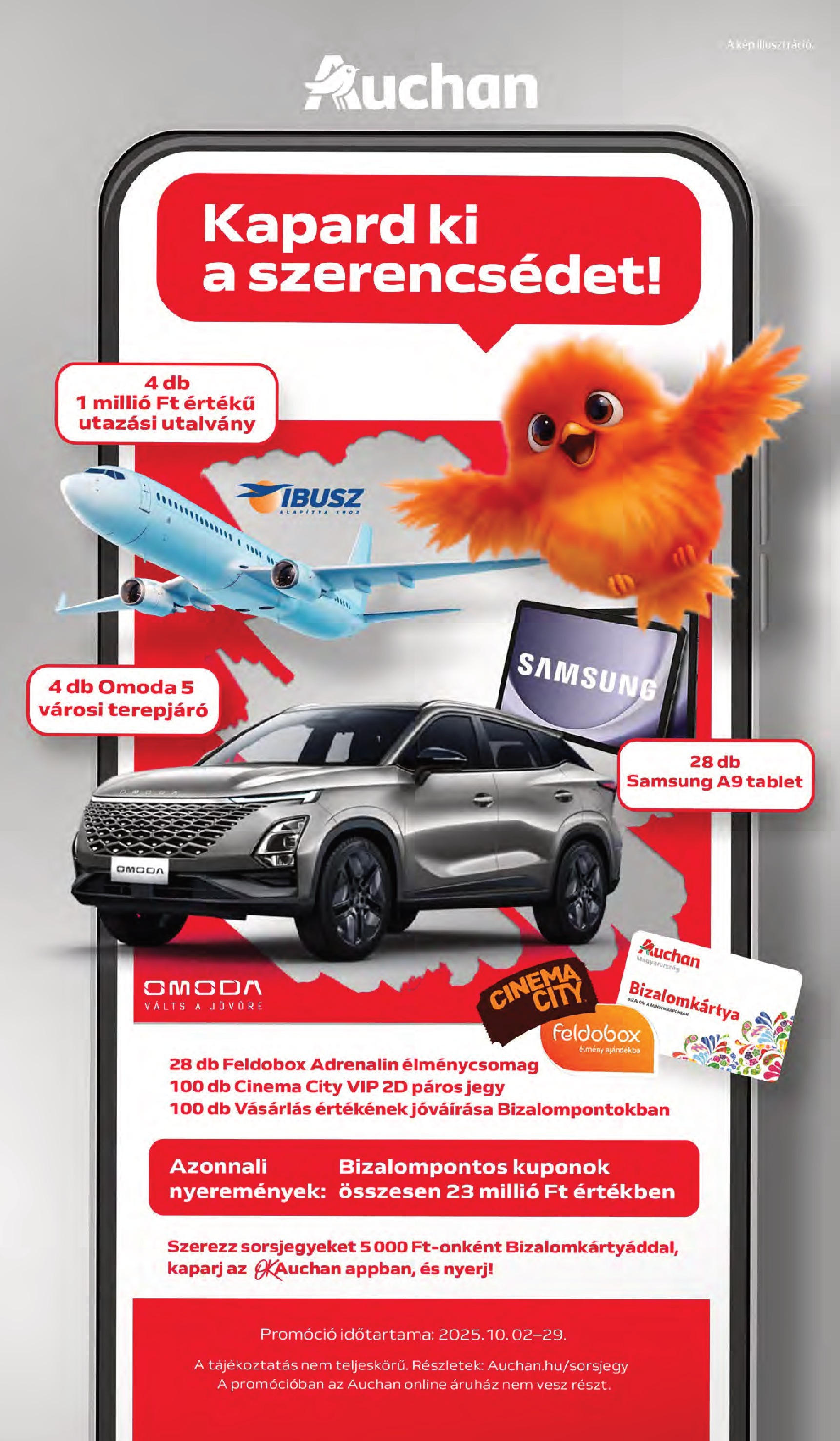 Auchan - Auchan újság érvényessége 10.08.-ig - 2025.10.03. -tól/töl > akció, lapozható szórólap 🛍️ | Oldal: 18 | Termékek: Tablet, Samsung