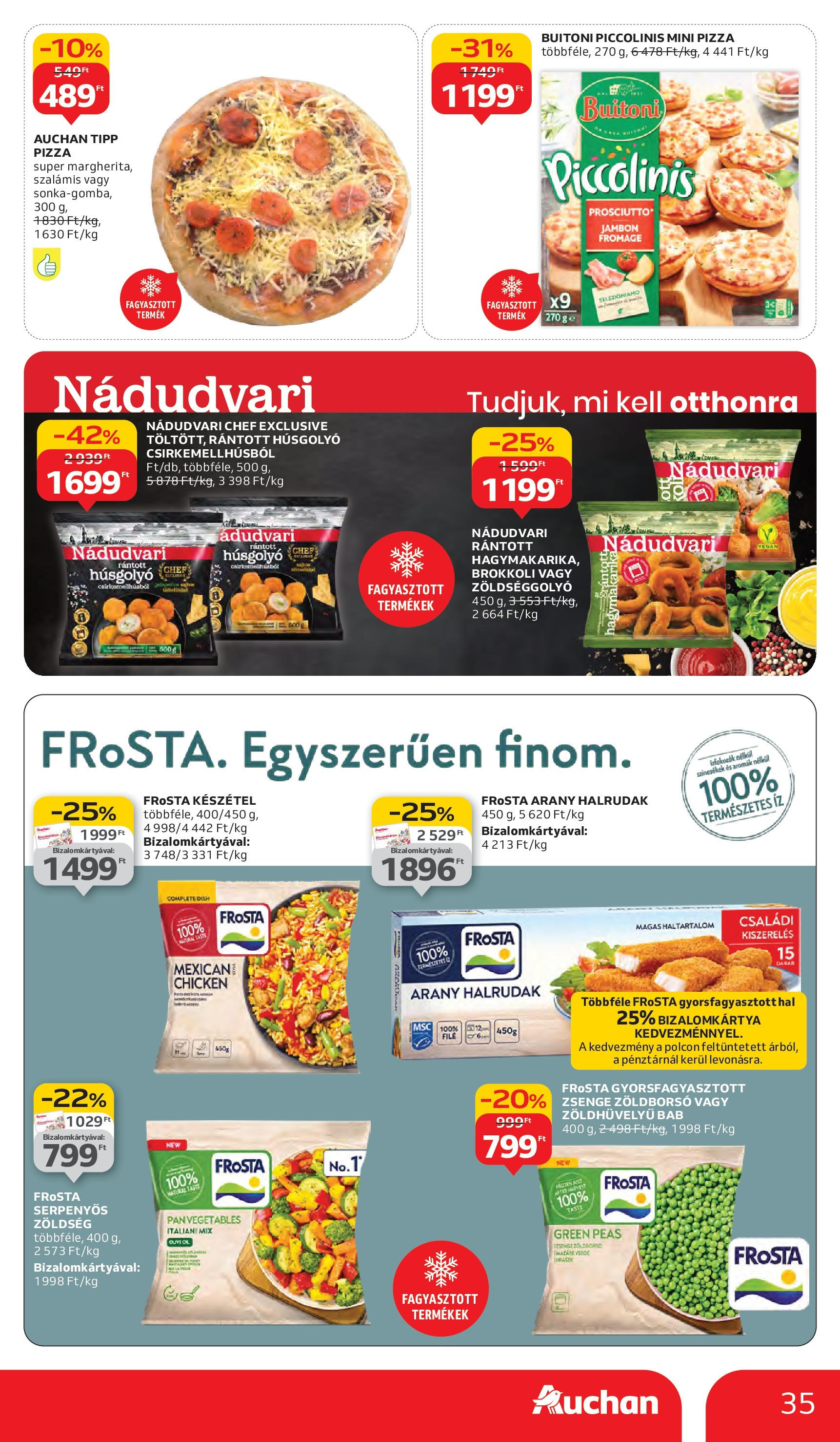 Auchan - Auchan újság érvényessége 10.08.-ig - 2025.10.03. -tól/töl > akció, lapozható szórólap 🛍️ | Oldal: 35 | Termékek: Zöldborsó, Zöldség, Hal, Készétel