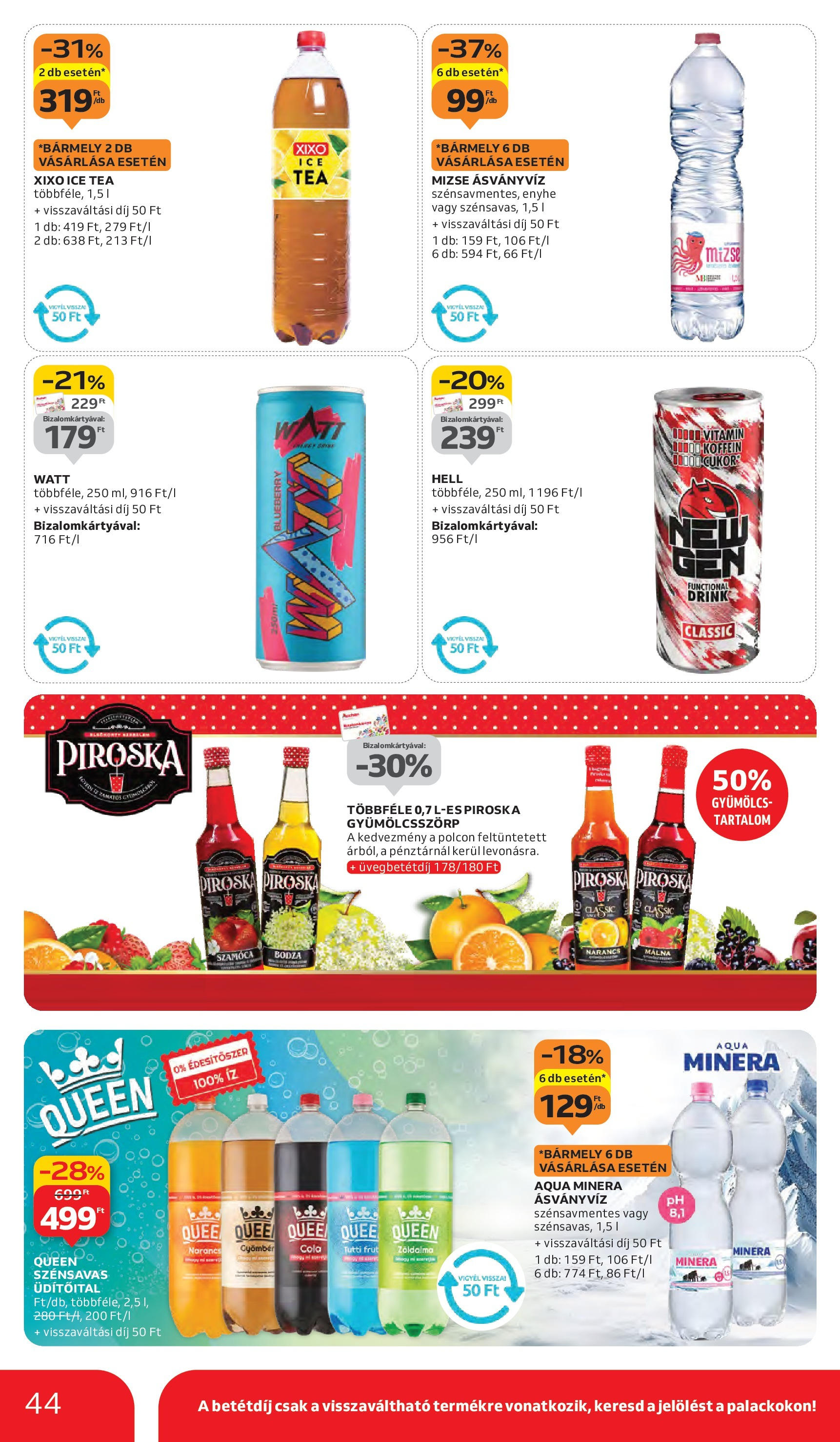 Auchan - Auchan újság érvényessége 10.08.-ig - 2025.10.03. -tól/töl > akció, lapozható szórólap 🛍️ | Oldal: 44 | Termékek: Gyümölcs, Ice tea, Gyömbér, Cukor