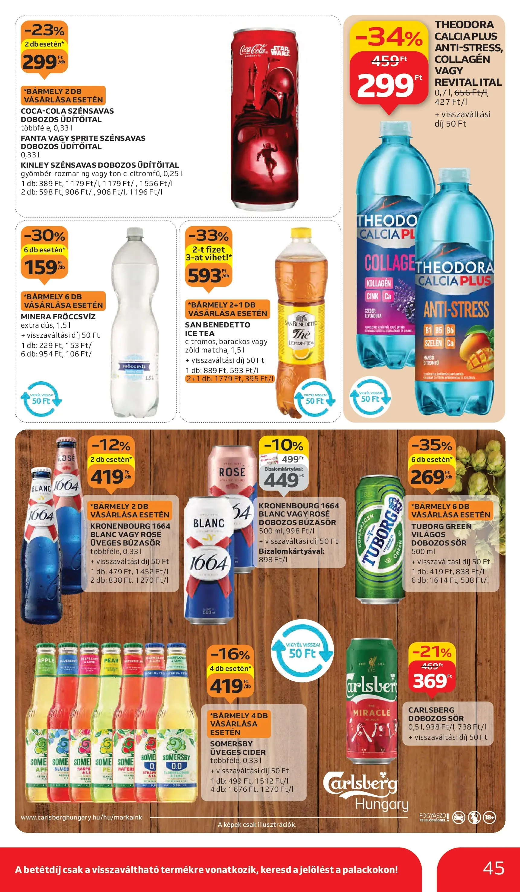 Auchan Akciós újság Szeged - 2025.10.02. -tól/töl > akció, lapozható szórólap 🛍️ | Oldal: 45 | Termékek: Fanta, Ice tea, Kollagén, Sör