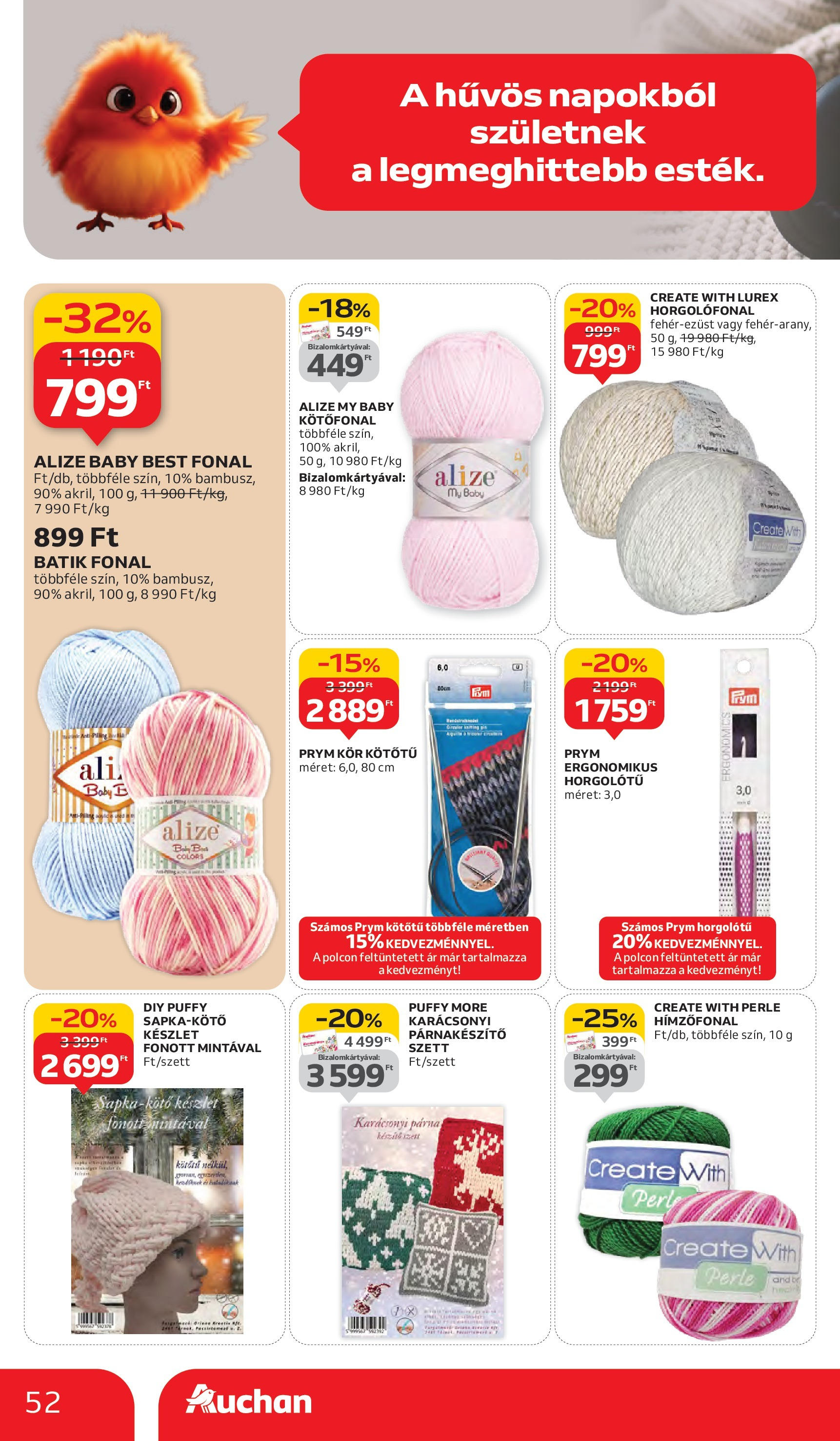 Auchan - Auchan újság érvényessége 10.08.-ig - 2025.10.03. -tól/töl > akció, lapozható szórólap 🛍️ | Oldal: 52 | Termékek: Párna