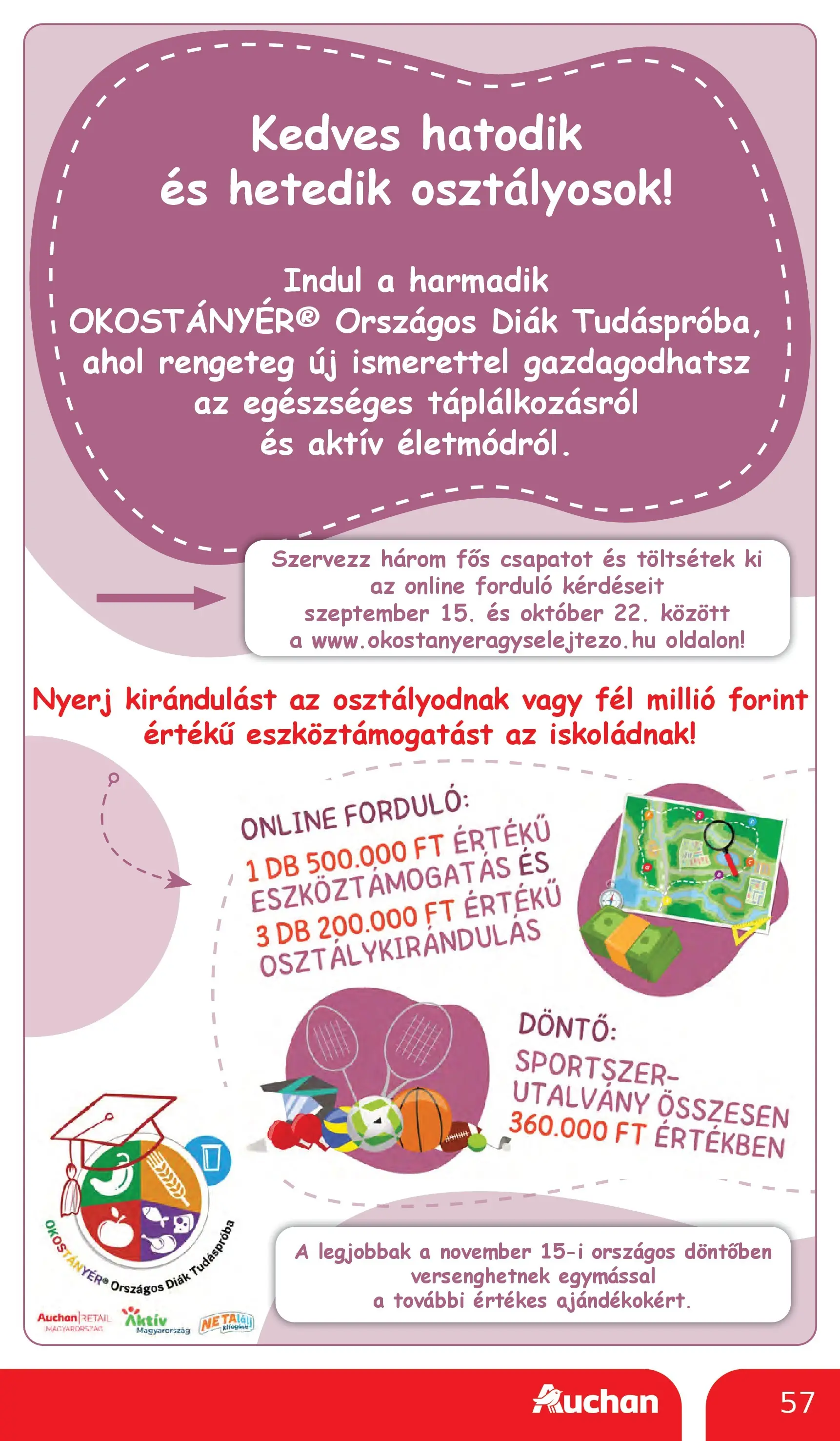 Auchan Akciós újság Szeged - 2025.10.02. -tól/töl > akció, lapozható szórólap 🛍️ | Oldal: 57