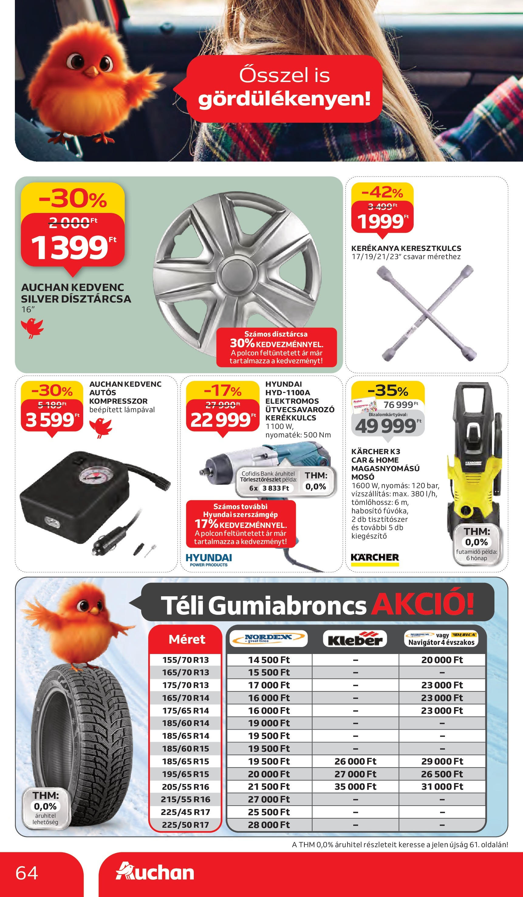Auchan - Auchan újság érvényessége 10.08.-ig - 2025.10.03. -tól/töl > akció, lapozható szórólap 🛍️ | Oldal: 64 | Termékek: Kompresszor, Csavar
