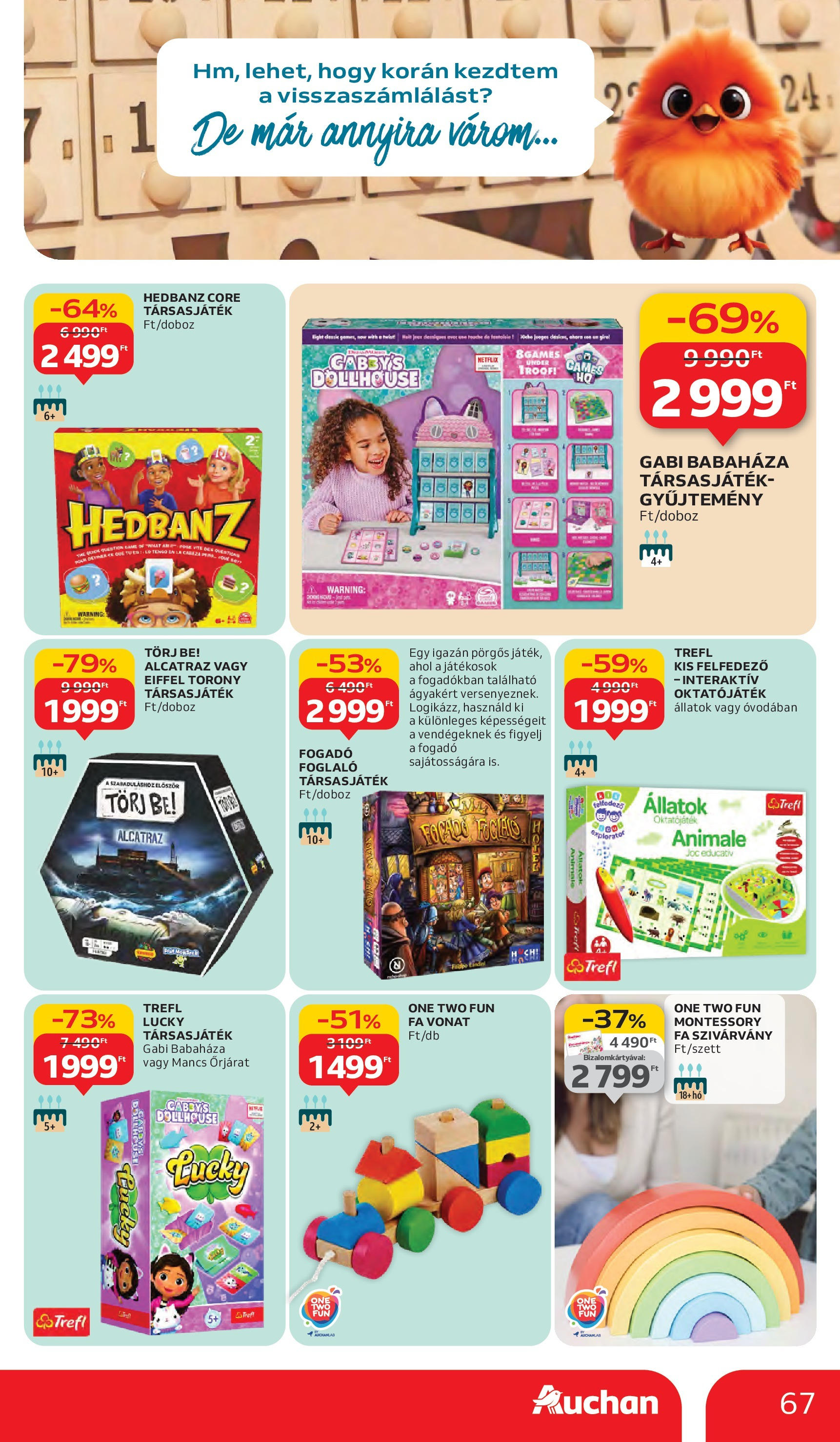 Auchan - Auchan újság érvényessége 10.08.-ig - 2025.10.03. -tól/töl > akció, lapozható szórólap 🛍️ | Oldal: 67 | Termékek: Társasjáték