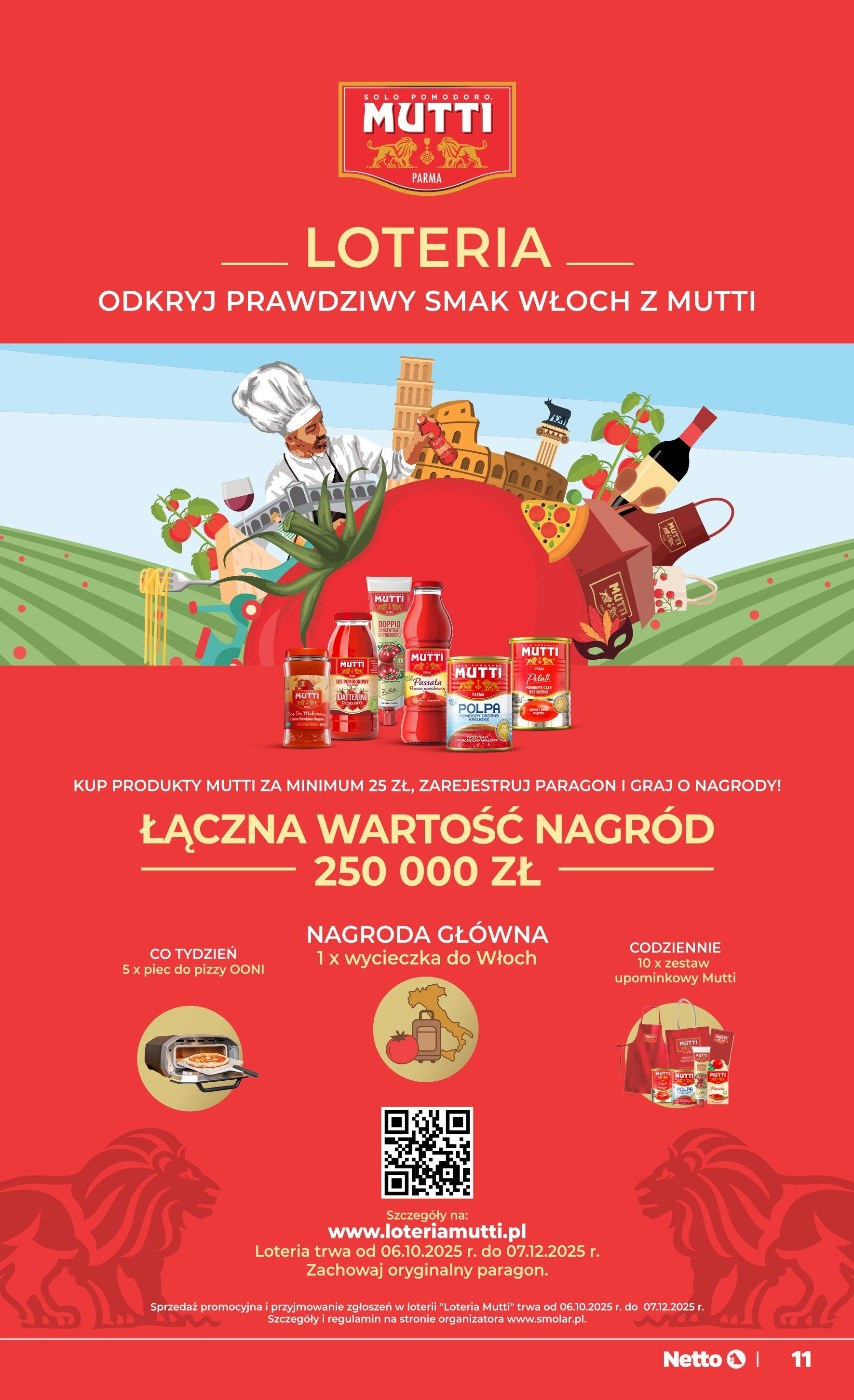 Netto gazetka - Spożywcza od 06.10.2025 - Aktualne promocje | Strona: 11 | Produkty: Pomidory